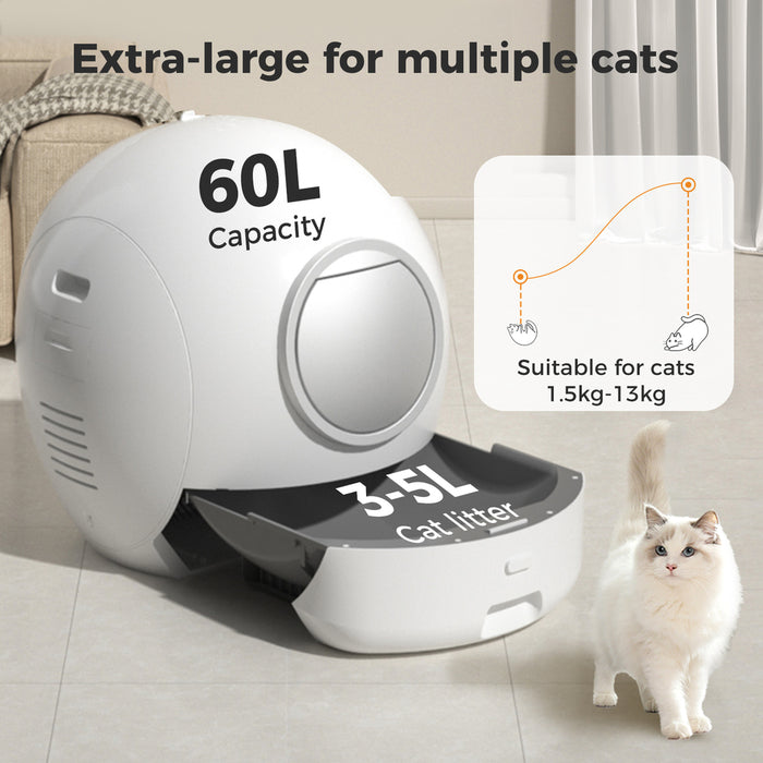 PaWz AutoClean Max Automatic Self Cleaning Cat Litter Box