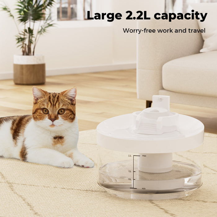 Pawz LED Automatic Electric Pet Water Fountain Dog Cat Drinking Dispenser 2.2L - petpawz.com.au