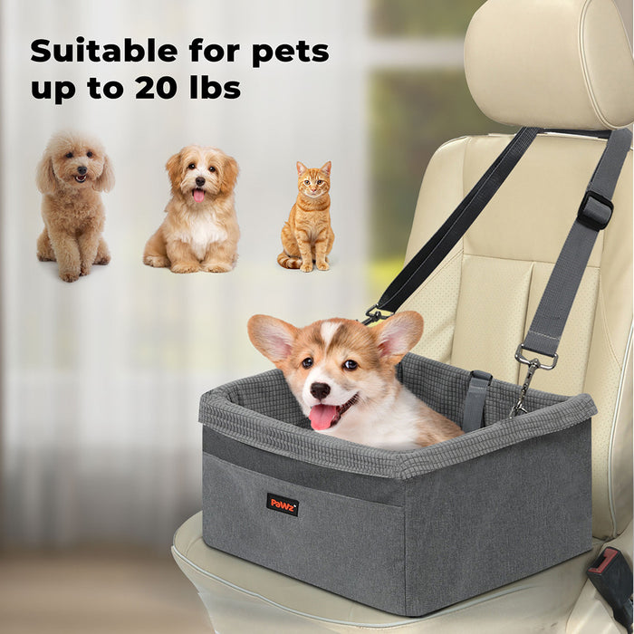 Pawz Pet Dog Car Booster Seat Belt Carrier Travel Safe Protector Basket Washable