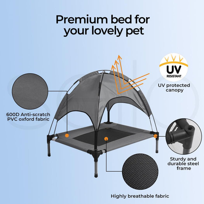 PaWz Pet Trampoline With Raised Canopy - petpawz.com.au