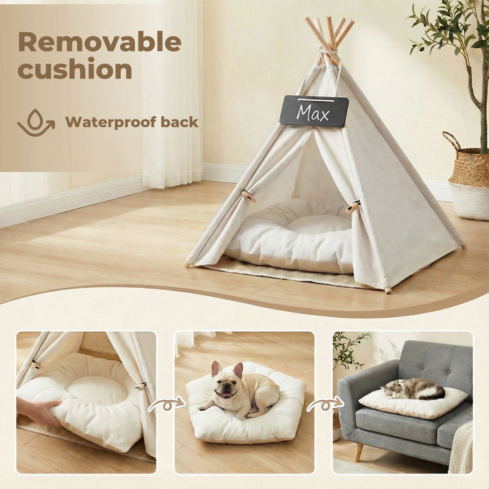 Pet Tent Puppy Dog Bed Tent Washable Tent Bed Cushion Indoor Pet House