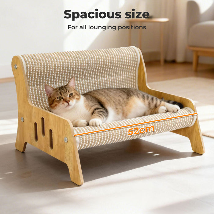 Cat Scratcher Bed 2 in 1 Rest Lounge Chair Cardboard Kittens Scratching Pad