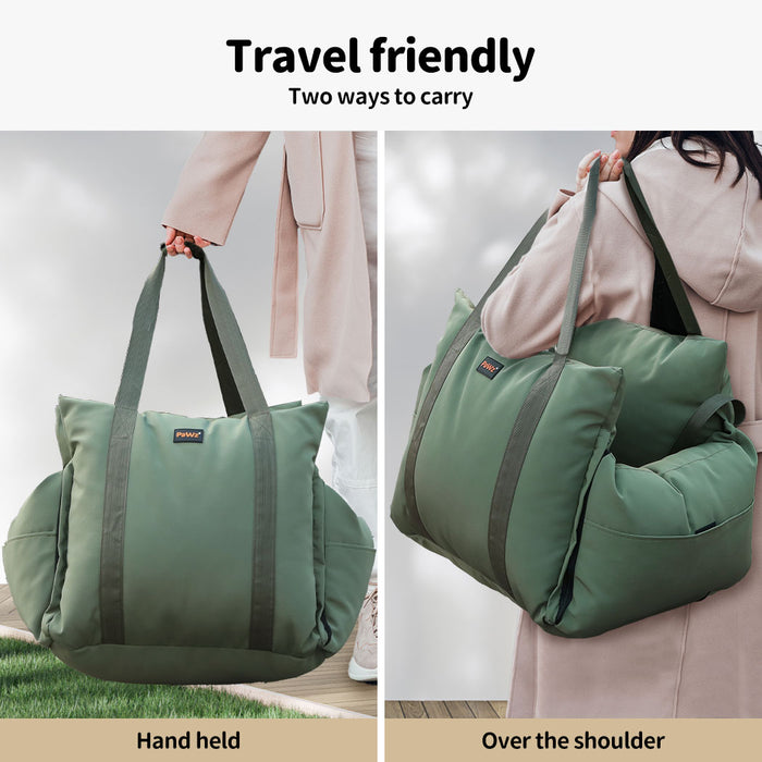 Dog Car Seat Booster Belt Pet Portable Travel Bed Hand-carry Washable