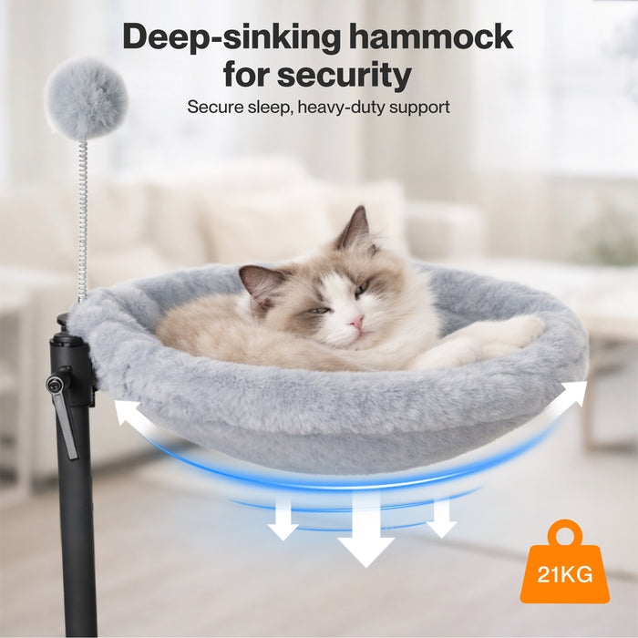 Cat Bed Hammock 360° Rotatable Adjustable Sinking Washable Hanging Soft