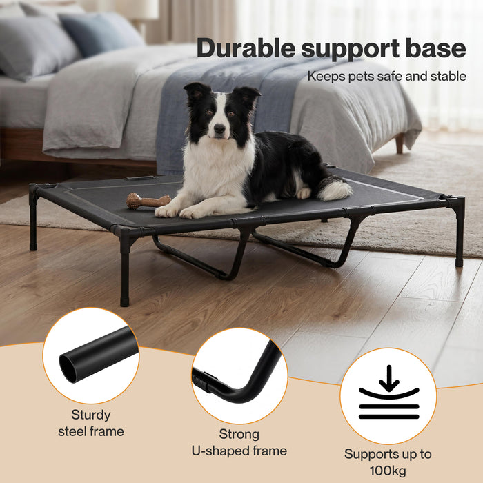Elevated Dog Bed Heavy Duty Portable Cot  Waterproof Pet Raised Bed XL Size