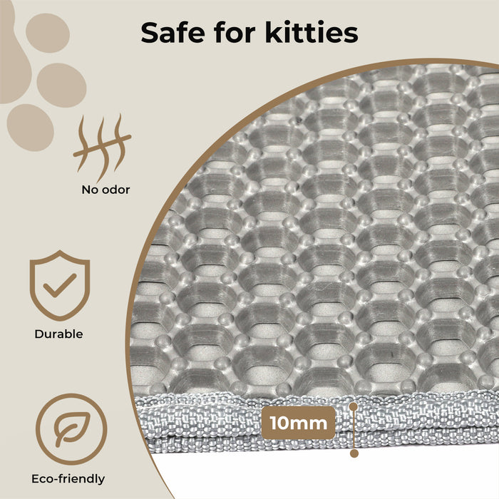 Cat Litter Mat Large Litter Box Pet Trapping Sifting Mats Waterproof Tray