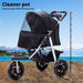 PaWz Pet Dog Stroller Pram - Black - petpawz.com.au