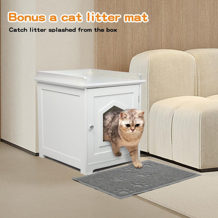 Cat Litter Box Mat Fully Enclosed Kitty Toilet - petpawz.com.au