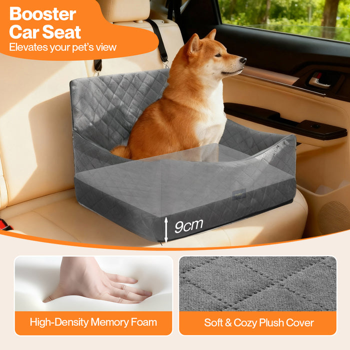 Dog Car Seat Booster with Safety Belt  Leashes  for Large Sized Dogs