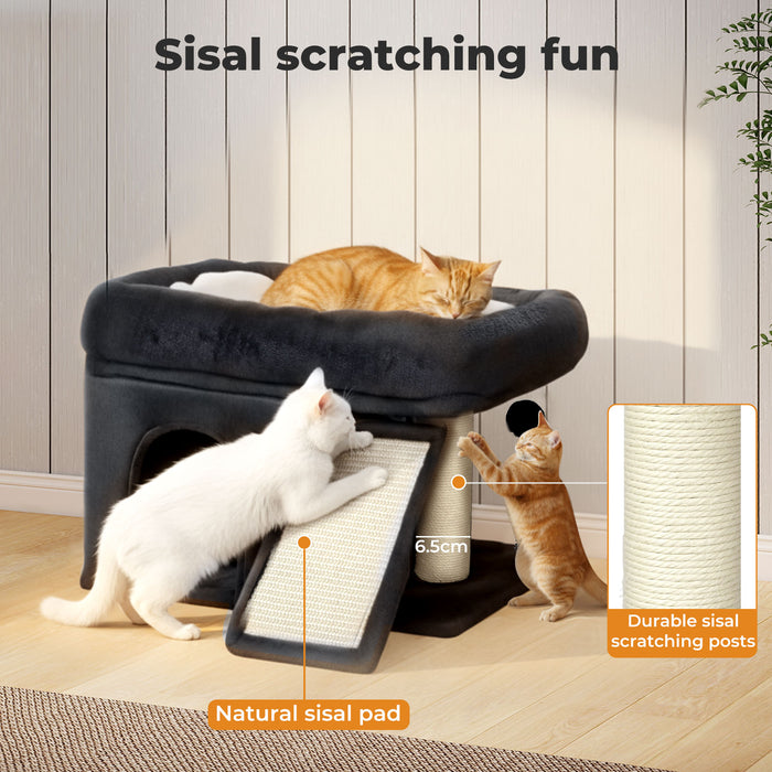 Cat Tree Tower Big Perch Bed Large Condo House Scratcher Removable Soft Mat
