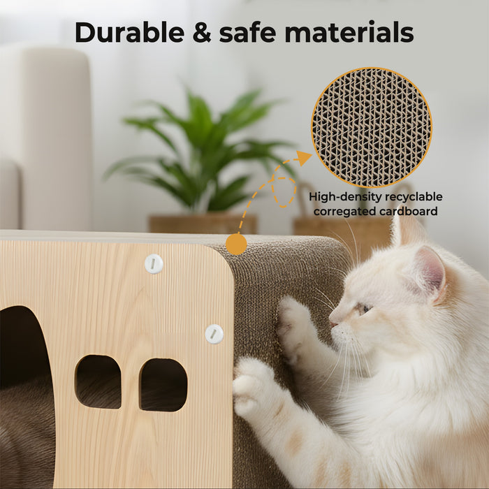 Pawz Cat Scratcher Board Bed Scratching Cardboard Catnip Toy Pad Mat Recyclable