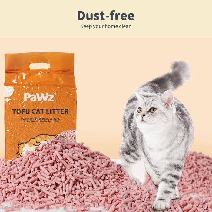 PaWz Tofu Cat Litter Clumping Flushable Watermelon Scent