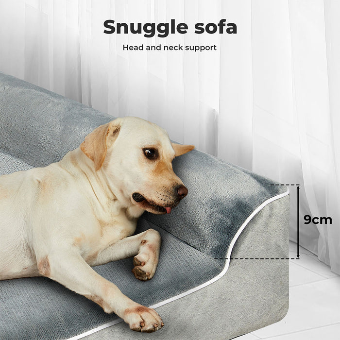 Orthopedic Dog Bed with Memory Foam Cushion - Washable Cover