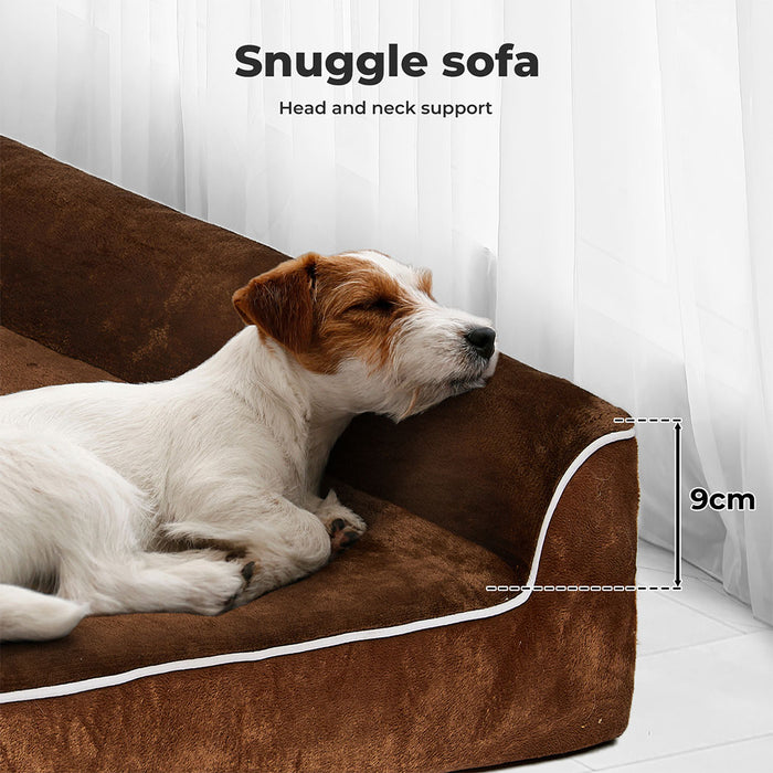 Orthopedic Dog Bed with Memory Foam Cushion - Washable Cover