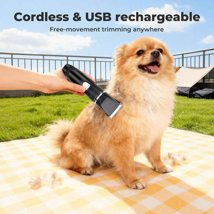 Pet Clipper Cat Dog Grooming Trimmer Shaver Cordless Rechargeable Kit