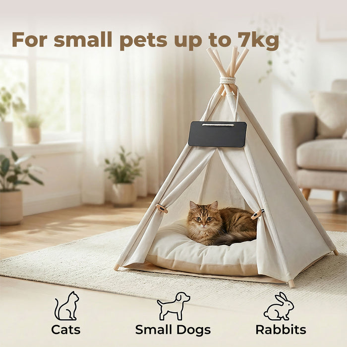 Pet Tent Puppy Dog Bed Tent Washable Tent Bed Cushion Indoor Pet House