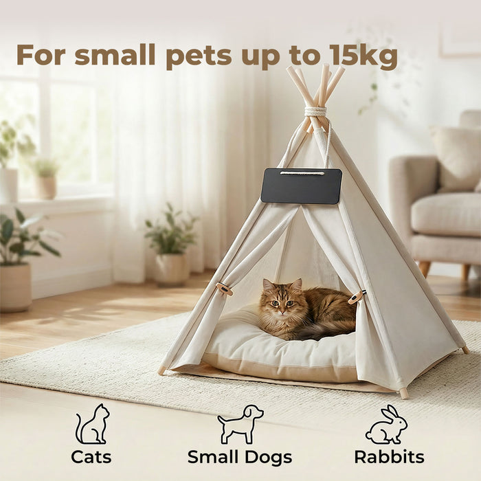 Pet Tent Puppy Dog Bed Tent Washable Tent Bed Cushion Indoor Pet House