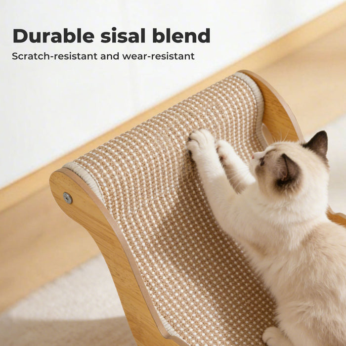 Cat Scratcher Bed Lounge Chair 2 in 1 Cardboard Kittens Scratching Pad