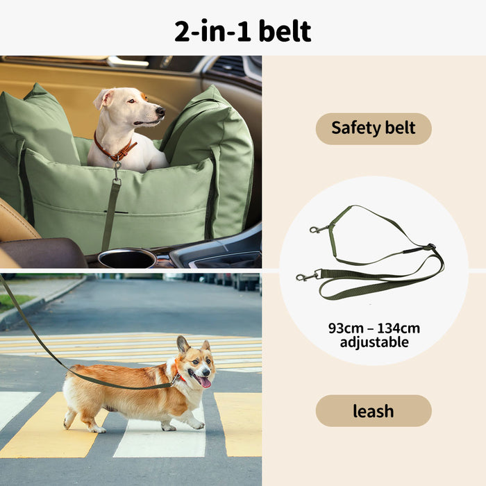 Dog Car Seat Booster Belt Pet Portable Travel Bed Hand-carry Washable