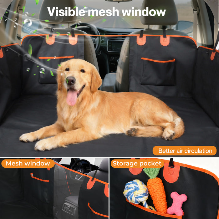 Dog Car Seat Cover Convertible Pet Back Seat Hammock Protector Waterproof