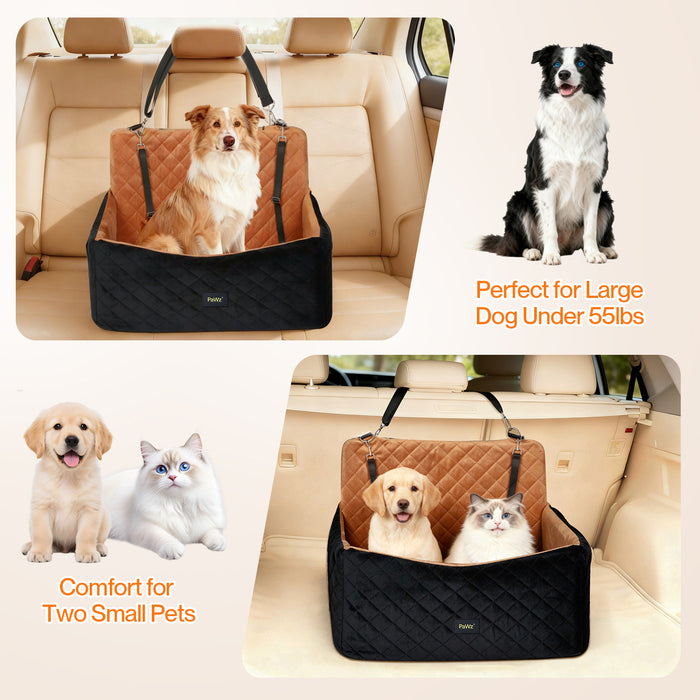 Dog Car Seat Booster with Safety Belt  Leashes  for Large Sized Dogs