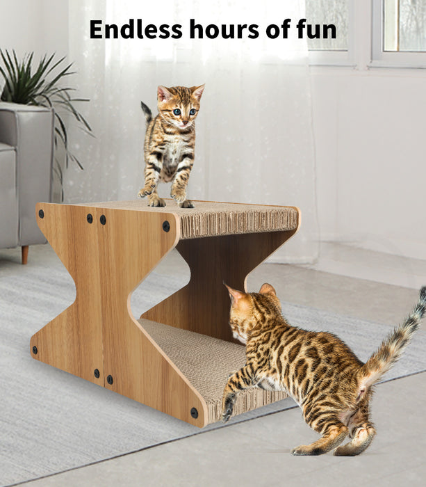 PaWz Cat Scratching Scratcher Board Cat Tree Pad Lounge Toy Corrugated Cardboard