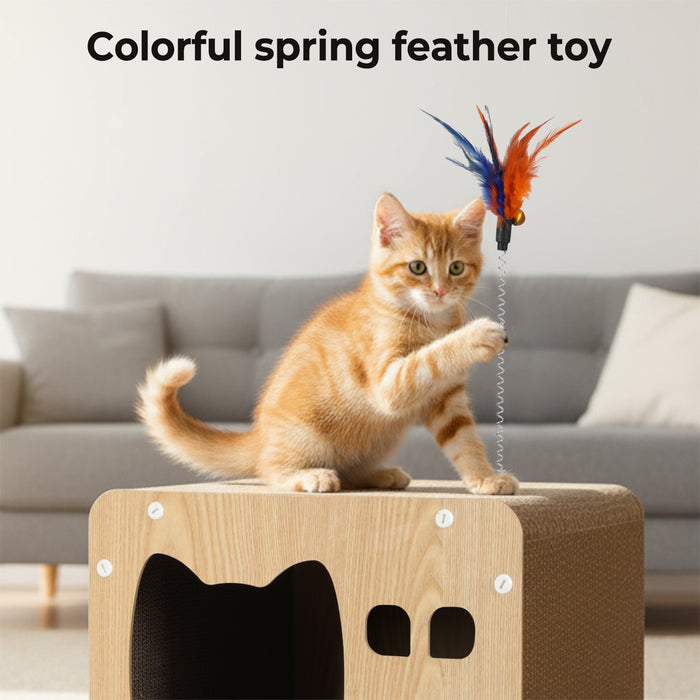 Pawz Cat Scratcher Board Bed Scratching Cardboard Catnip Toy Pad Mat Recyclable