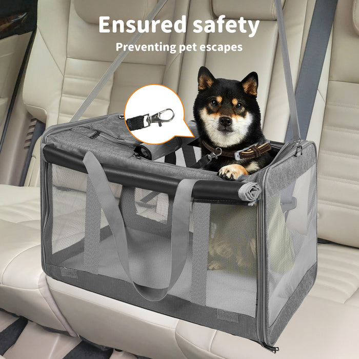 Pawz Pet Carrier Foldable Dog Cat Soft Crate Travel Cage Portable Bag Kennel