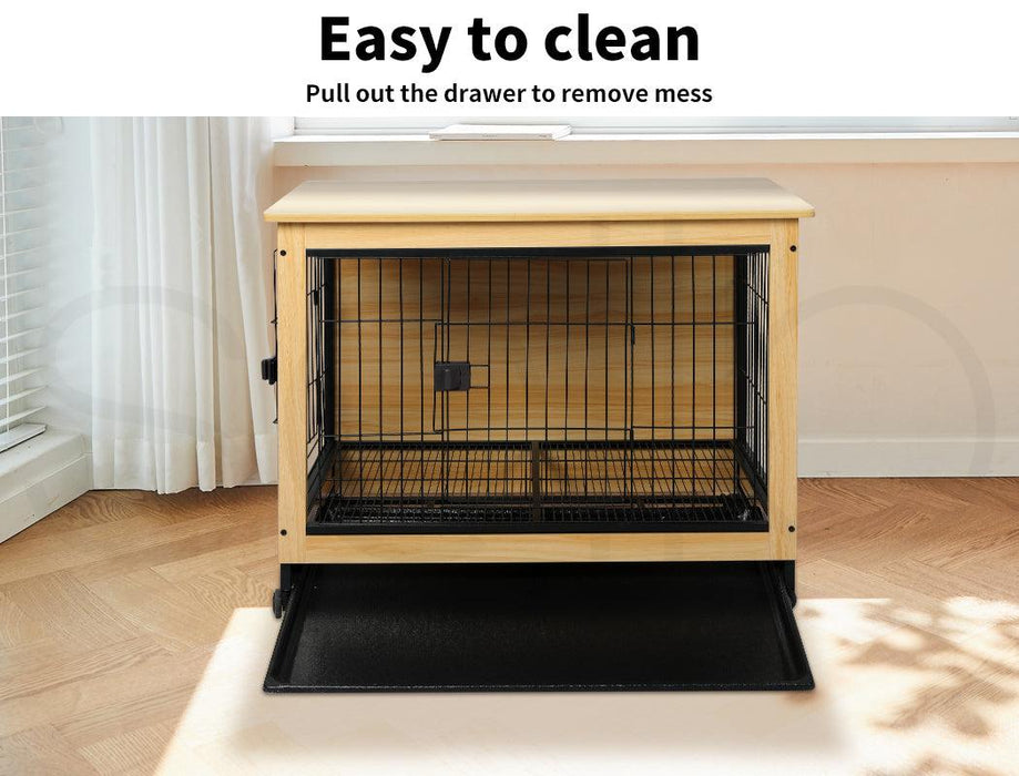 PaWz Premium Wooden Wire Dog Kennel