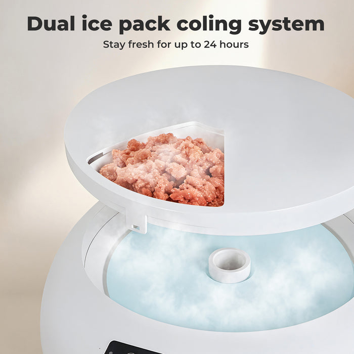Automatic Pet Bluetooth Feeder Smart 6-Meal Chilled Wet Dry Food Dispenser