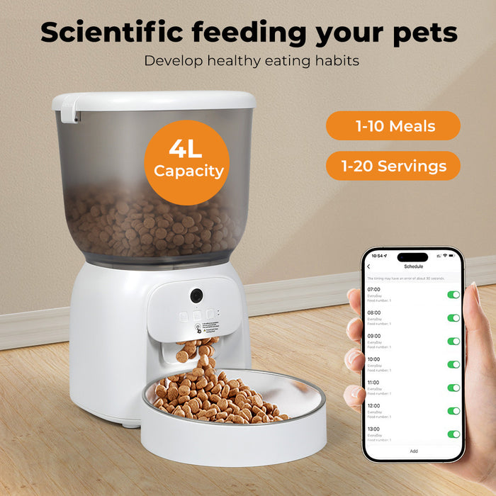 Pawz Automatic Pet Feeder Dog Cat Feeder Camera Wifi Auto Smart Food Dispenser