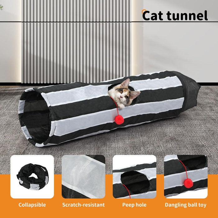 Cat Toys Set Interactive Teaser Scratching Board Tunnel 5 styles - petpawz.com.au