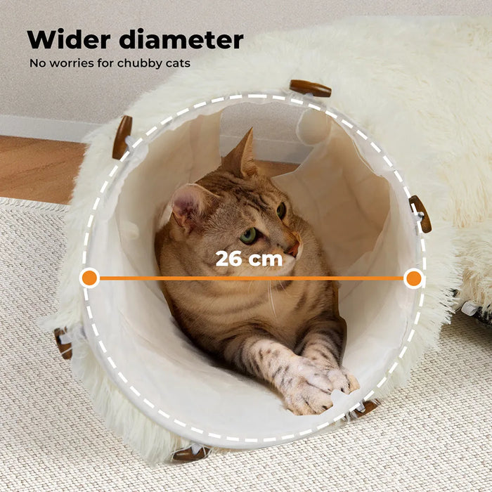 Pawz Cat Tunnel Bed Foldable Funny Exercise Plush Kitten Play Tube