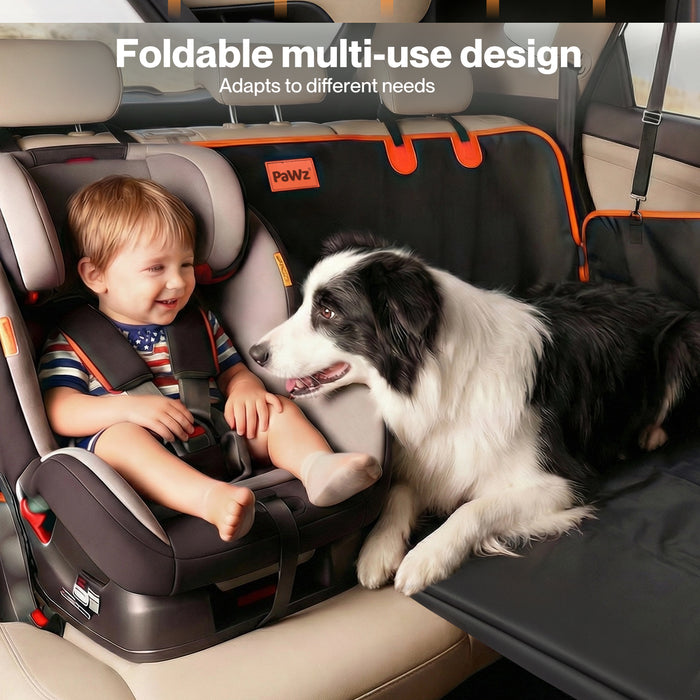 Dog Car Seat Cover Convertible Pet Back Seat Hammock Protector Waterproof