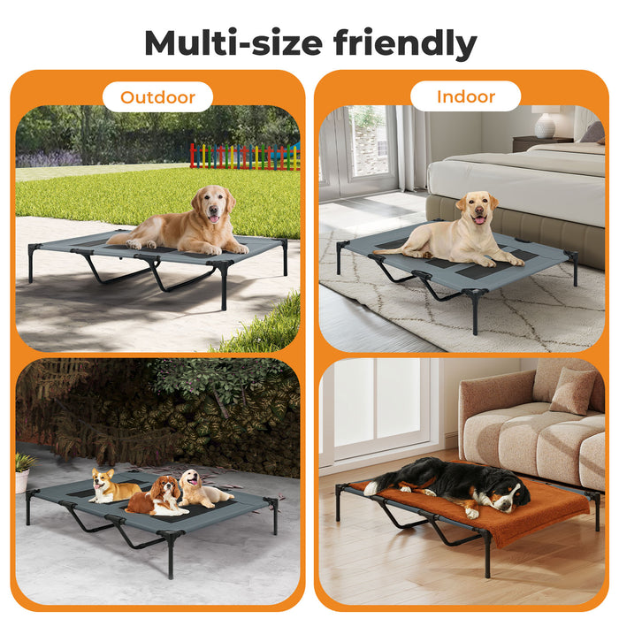 Elevated Pet Bed Raised Dog Bed Heavy Duty Outdoor Cooling Portable Bed