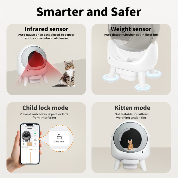 PaWz AutoClean Lite Automatic Self Cleaning Cat Litter Box