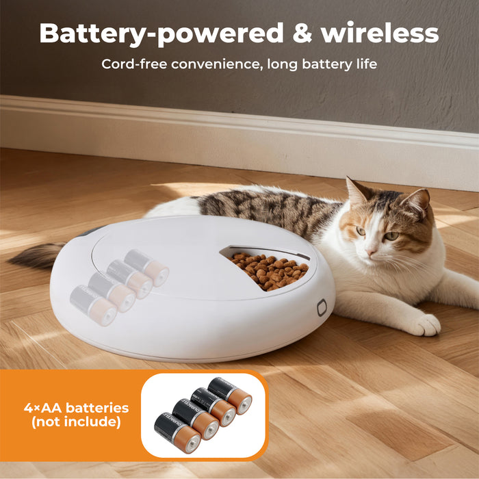 Automatic Pet Bluetooth Feeder Smart 6-Meal Chilled Wet Dry Food Dispenser