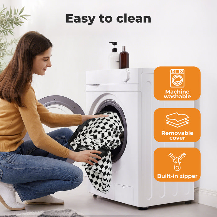 Orthopedic Dog Bed Memory Foam Dog Mattress Square Checkerboard Pet Mat