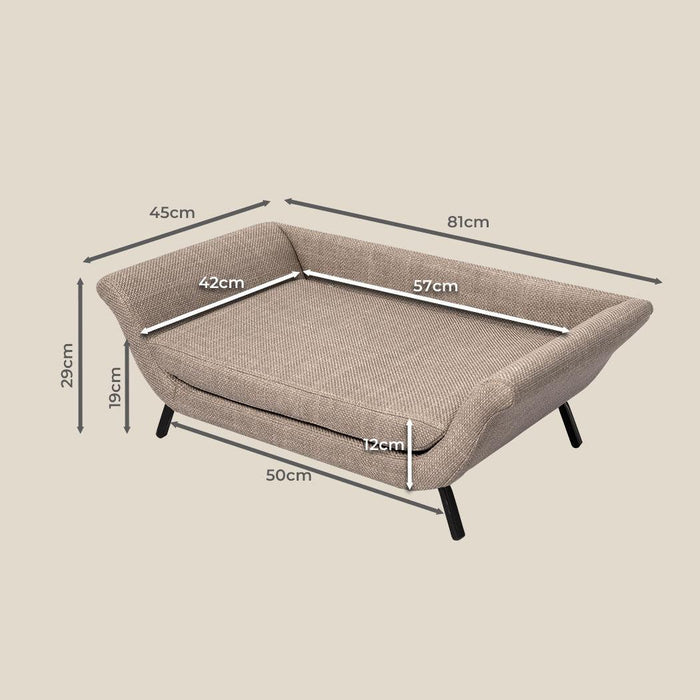 Pet Sofa Bed Raised Elevated Soft Lounge Couch - petpawz.com.au