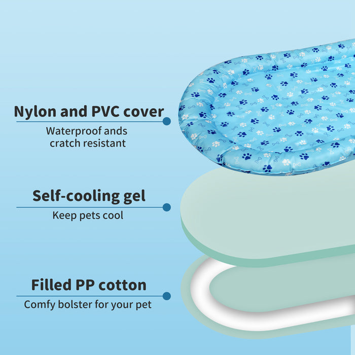 Pawz Pet Cooling Mat Dog Cat Gel Non-Toxic Bed Pillow Self-cool Summer Ice Pad