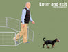 PaWz 8 Panel Playpen White - petpawz.com.au