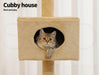 PaWz Cat Scratching Post Tree Beige - petpawz.com.au