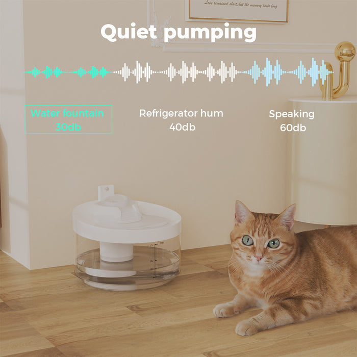 Pawz LED Automatic Electric Pet Water Fountain Dog Cat Drinking Dispenser 2.2L