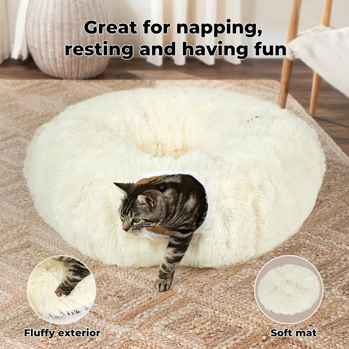 Pawz Cat Tunnel Bed Foldable Funny Exercise Plush Kitten Play Tube