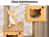 PaWz Cat Tree Scratching Post with Cat Face House - petpawz.com.au