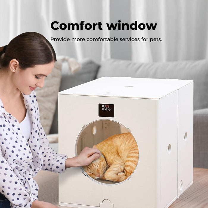 PaWz Automatic Pet Drying Box Cat Dog Dryer Grooming Silent Disinfection Folding - petpawz.com.au