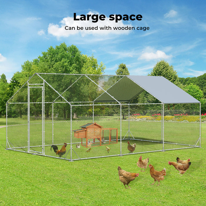 Pawz Chicken Coop Large Walk in Hen Pet Cage Run Rabbit Hutch Ferret House Cover