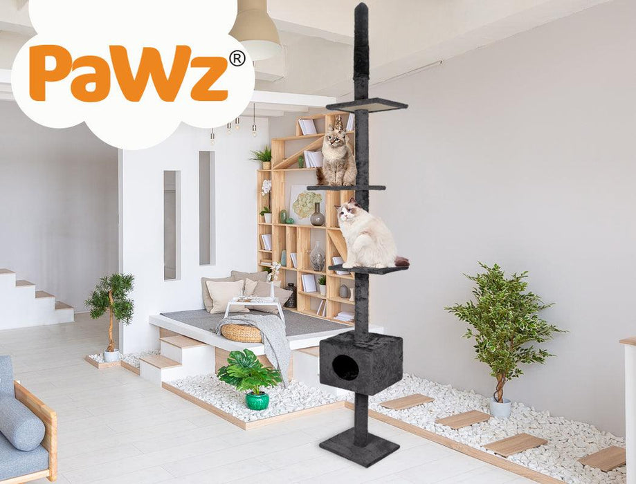 PaWz Cat Scratching Post Tree Beige - petpawz.com.au