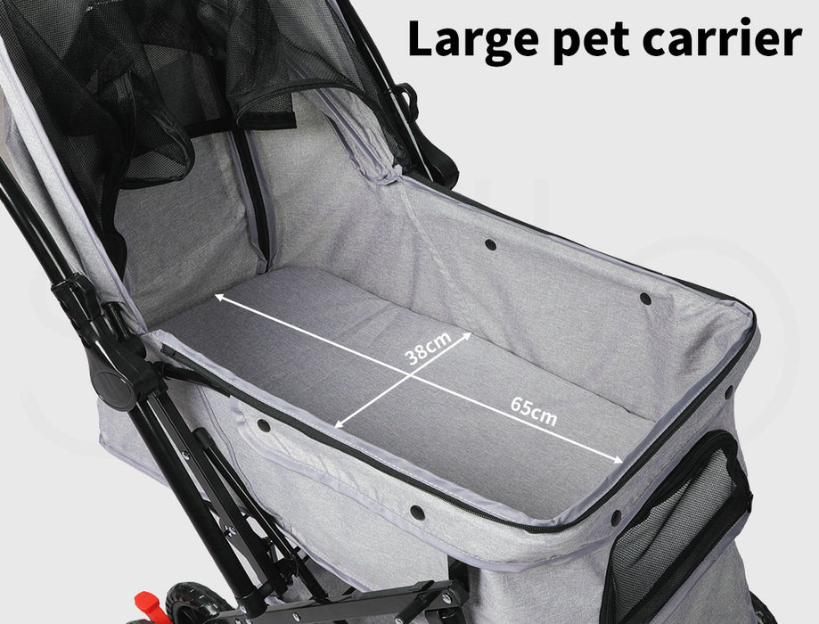 PaWz Pet Dog Stroller Pram 4 Wheels
