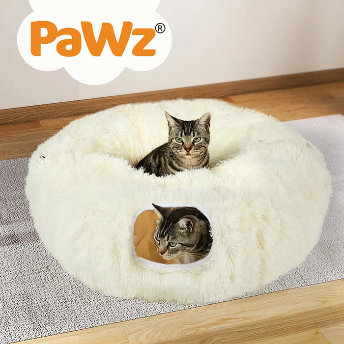 Pawz Cat Tunnel Bed Foldable Funny Exercise Plush Kitten Play Tube